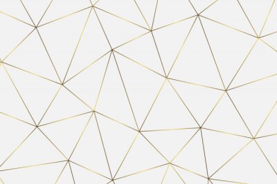 Sticker  fond géométrique doré