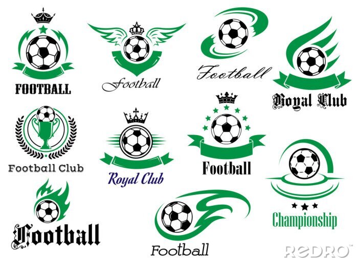 Sticker  Football ou football arbore les emblèmes et symboles héraldiques
