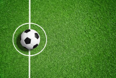 Sticker  Football sur la pelouse