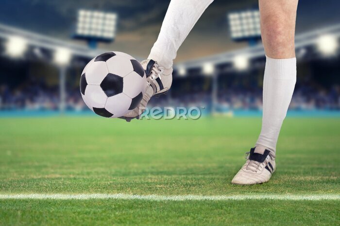 Sticker  Footballeur faisant rebondir un ballon