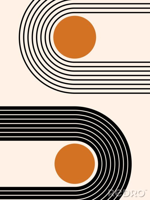 Sticker  Formes géométriques - motif moderne