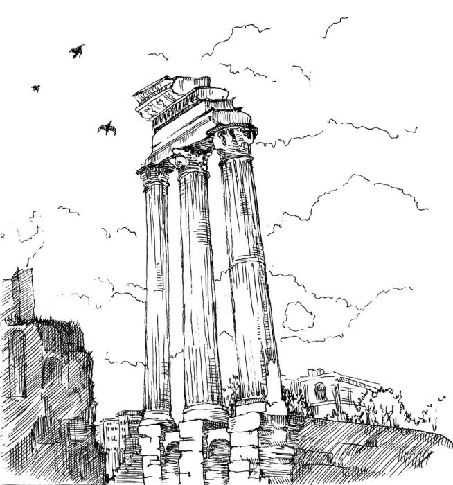 Sticker  Forum romain