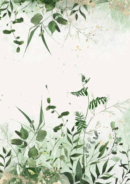 Sticker  Fourrés dans une clairière sauvage