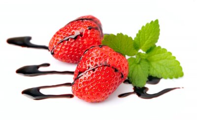 Sticker  Fraise, chocolat, goutte