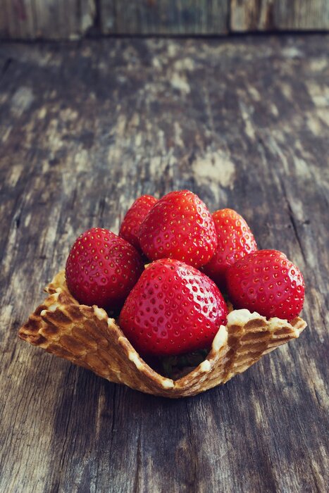 Sticker  Fraises de jardin mûres