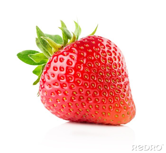 Sticker  fraises isolé sur le fond blanc