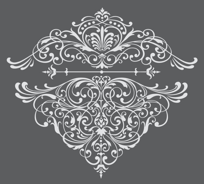 Sticker  frontière fleurie