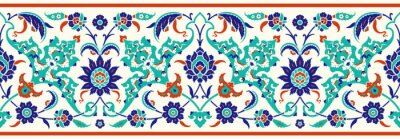 Sticker  Frontière sans couture turco-ottomane traditionnelle