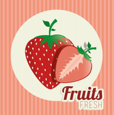Sticker  Fruits santé alimentaire