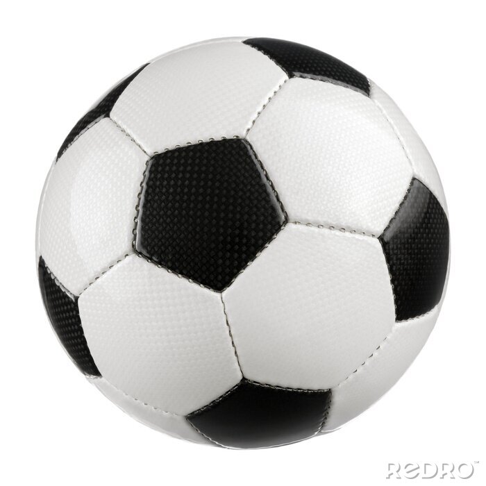 Sticker  Fußball auf Weiß reinem