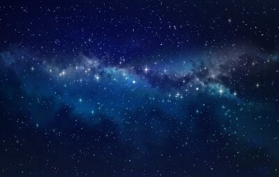 Galaxie bleu marine avec des étoiles