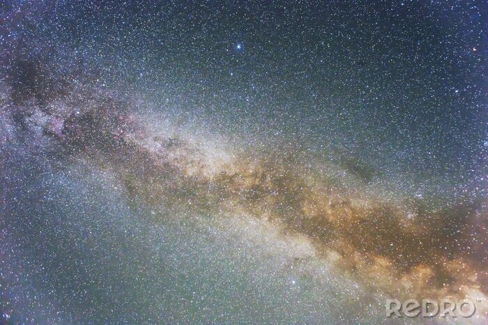Sticker  Galaxie la nuit et des milliers d'étoiles photo