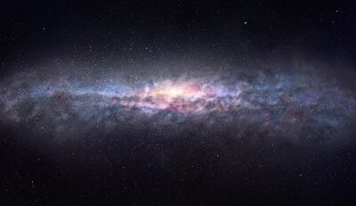 Sticker  Galaxie la nuit et un ciel plein d'étoiles