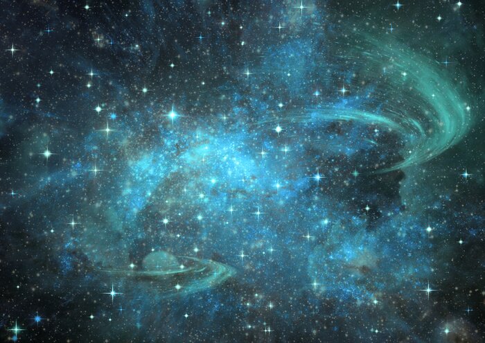 Sticker  Galaxies lointaines de l'univers