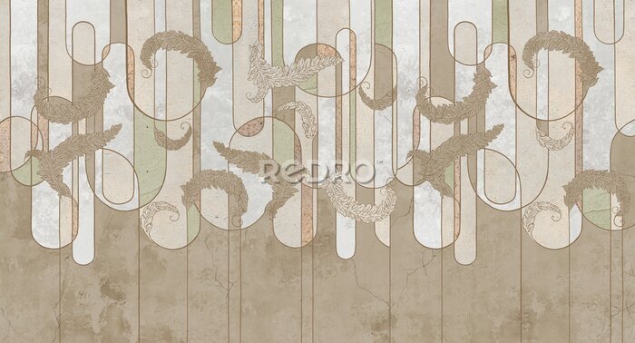 Sticker  Géométrie florale