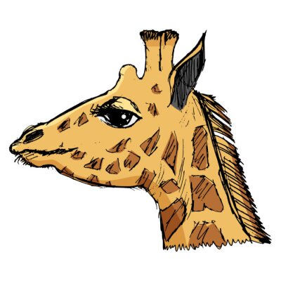 Girafe, illustration de la faune, zoo, faune, animal de Afri