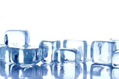 Sticker  Glaçons aux couleurs bleues fraîches