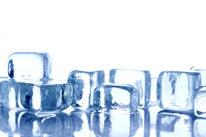 Sticker  Glaçons aux couleurs bleues fraîches