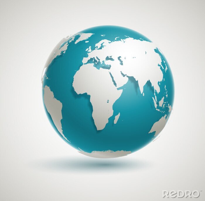 Sticker  Globe terrestre en 3D