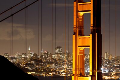 Golden Gate de nuit