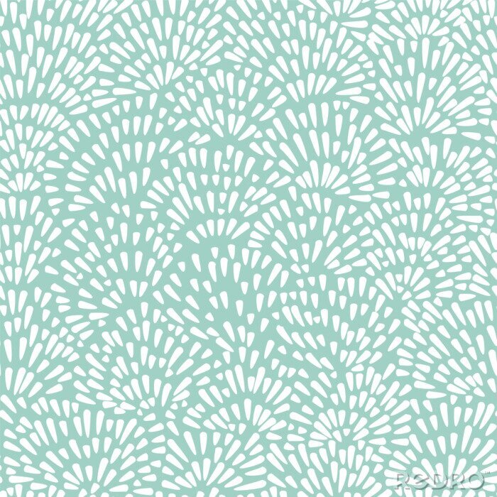 Sticker  Gouttes abstraites sur un fond vert