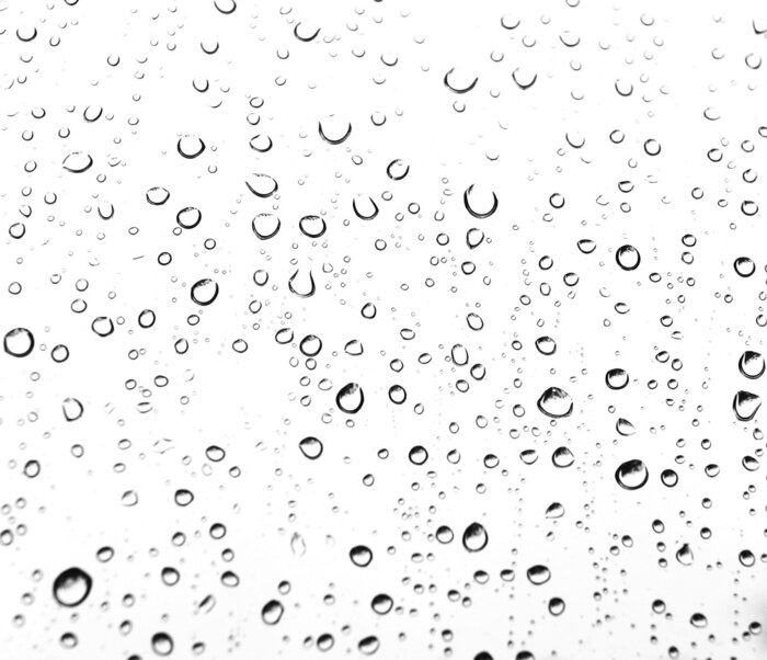 Sticker  Gouttes de pluie jaune