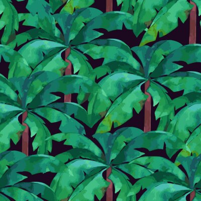 Graphique de la jungle, palmiers