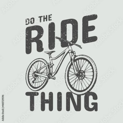 Sticker  Graphiques avec un vélo et une citation