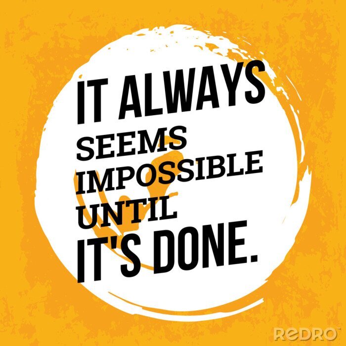 Sticker  Graphiques blancs et jaunes avec une phrase