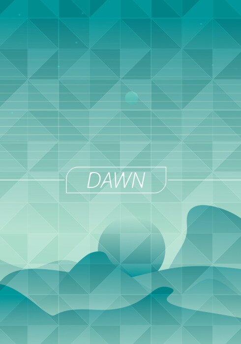 Sticker  Graphiques bleus avec une inscription