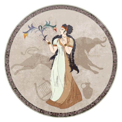 Sticker  Graphiques dans le climat de la Grèce antique