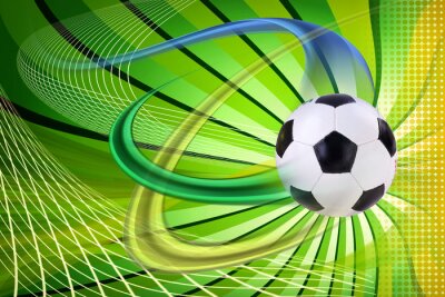 Sticker  Graphiques de balle dynamiques sur fond vert