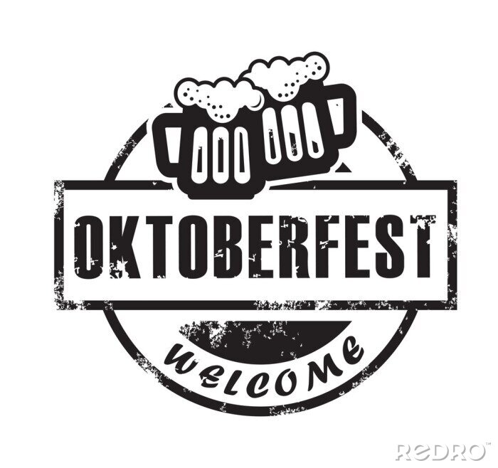 Sticker  Graphiques de bière faisant la promotion de l'Oktoberfest