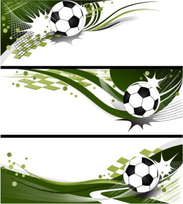Sticker  Graphiques de football dynamiques dans un style moderne