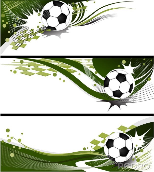 Sticker  Graphiques de football dynamiques dans un style moderne