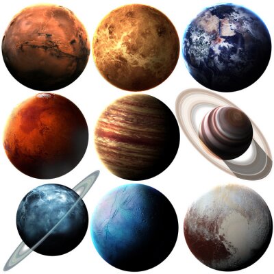 Graphiques réalistes des planètes du système solaire
