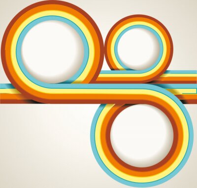 Sticker  grungy rétro-fond avec la place pour votre texte