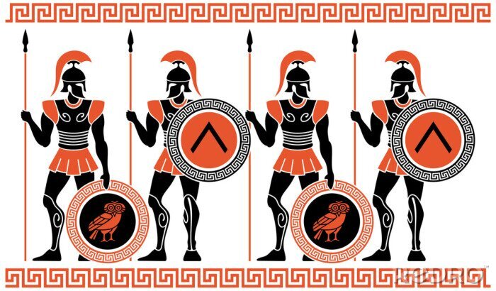 Sticker  Guerriers de la Grèce antique