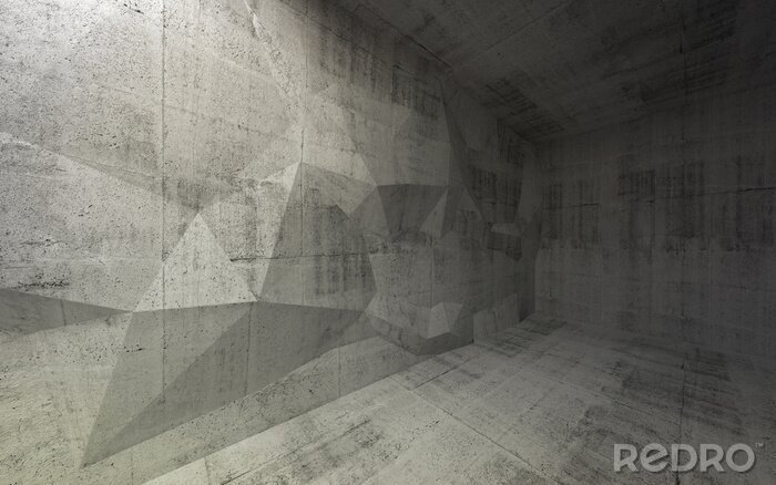 Sticker  Hall 3d en béton