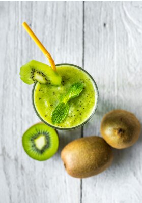 Sticker  Healthy kiwi smoothie summer recipe
