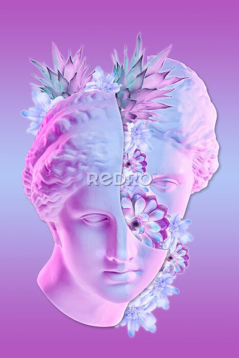 Sticker  Holo vaporwave collage