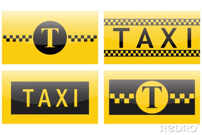 Sticker  Icône de taxi.