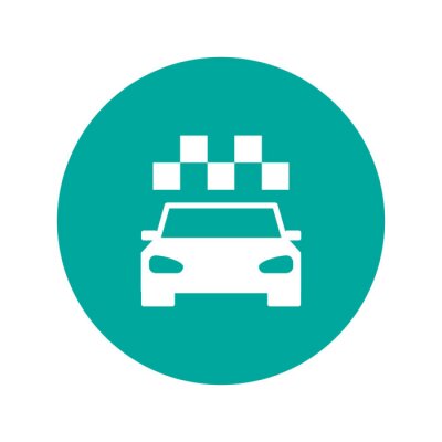 Sticker  Icône de taxi. Appartement