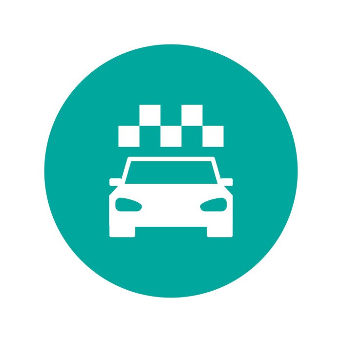 Sticker  Icône de taxi. Appartement