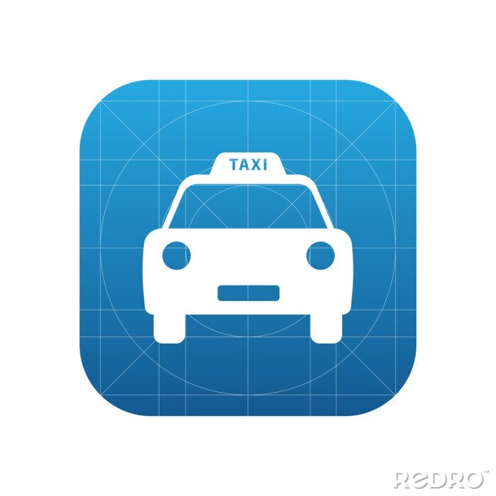 Sticker  Icône Taxi pour web et mobile.