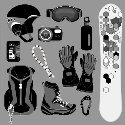 Sticker  Iconset Snowboard [sw]