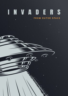 Illustration avec un vaisseau spatial