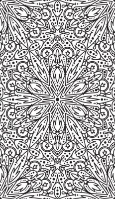 Sticker  Illustration bicolore avec motif étoile