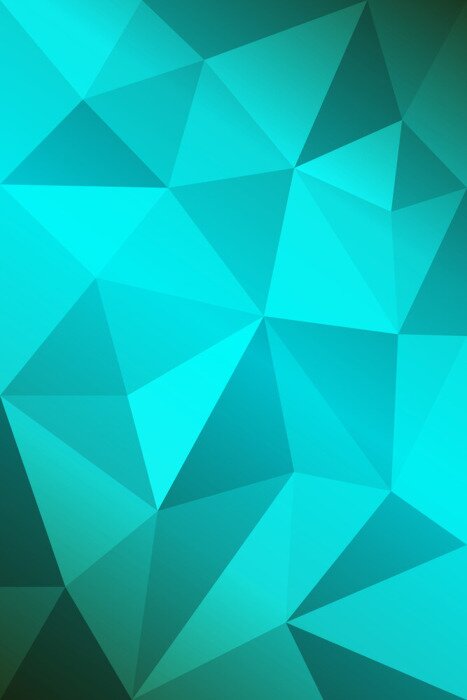 Sticker  Illustration minimaliste en couleur turquoise