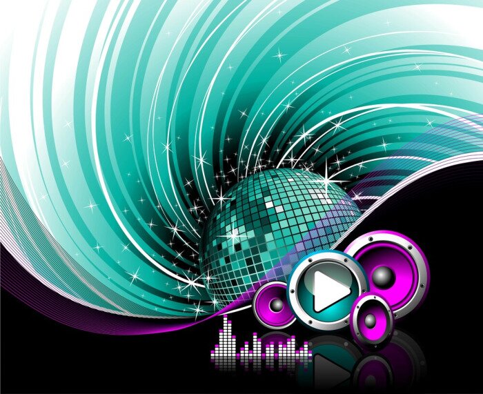 Sticker  Illustration pour un thème musical.